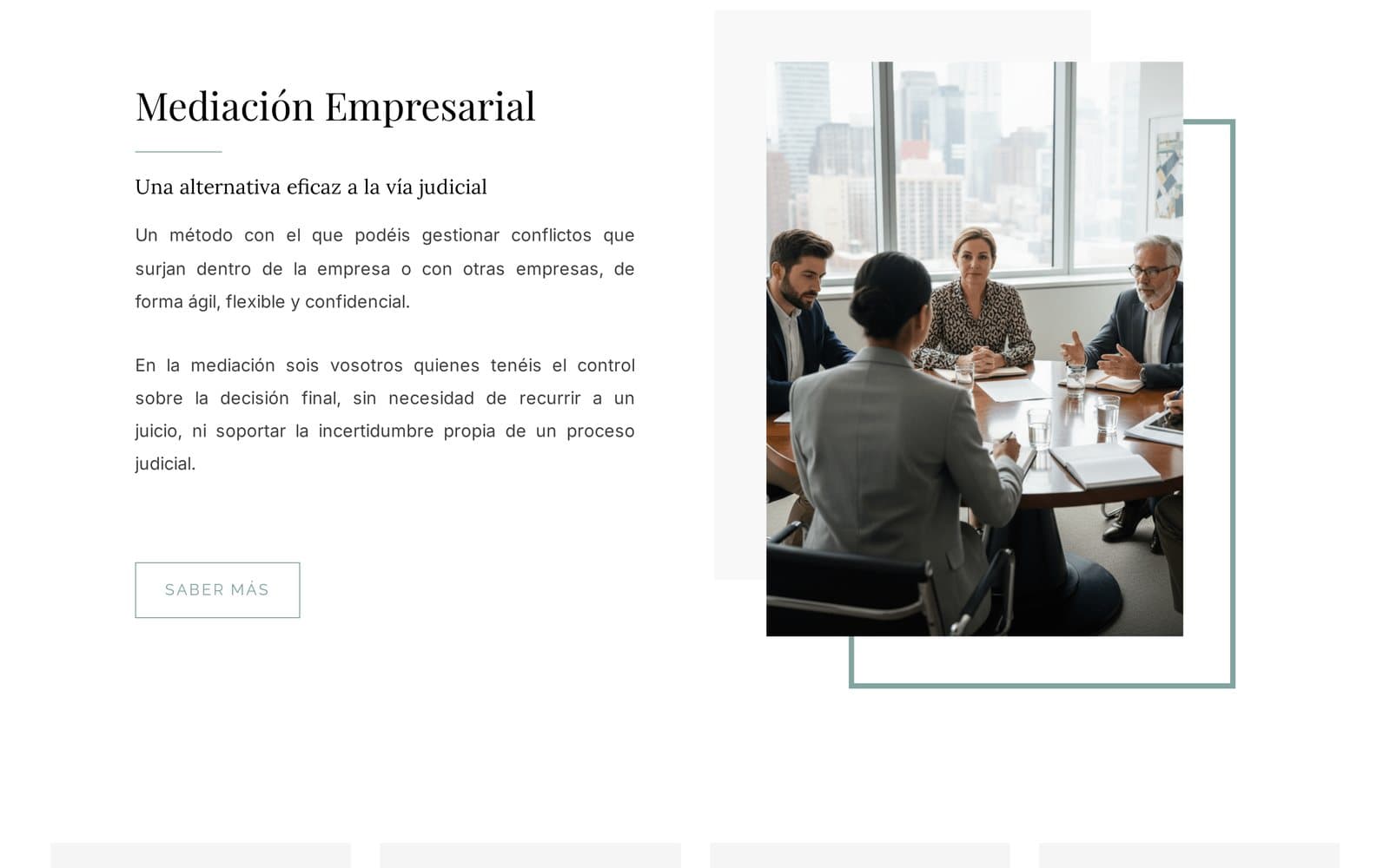 Detalle 1 de la web de Distrito Mediación